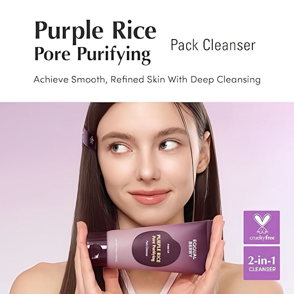 EQQUALBERRY - Purple Rice Pore Purifying Pack Cleanser