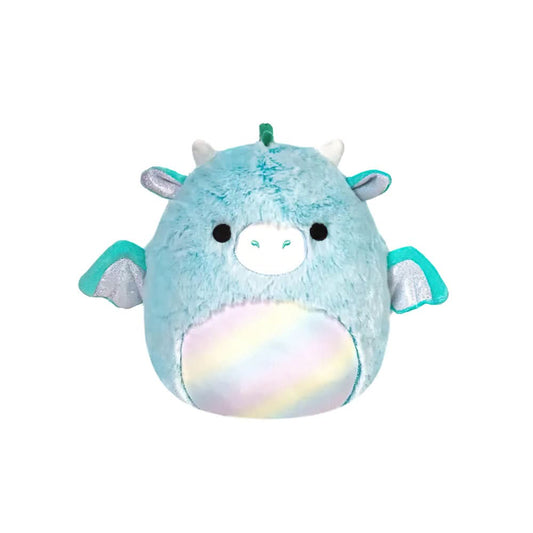 SQUISH Mallows Fuzzamallows Lorelai Dragon Plush Toy Teal 12 Inch