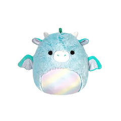 SQUISH Mallows Fuzzamallows Lorelai Dragon Plush Toy Teal 12 Inch
