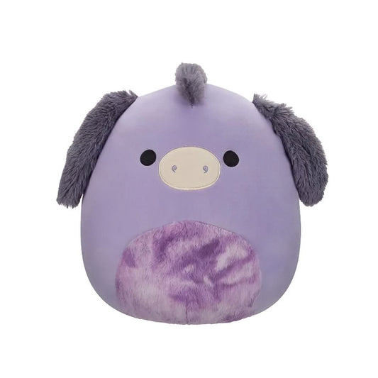 SQUISH Mallows Deacon Donkey Medium Plush Toy Purple 12 Inch