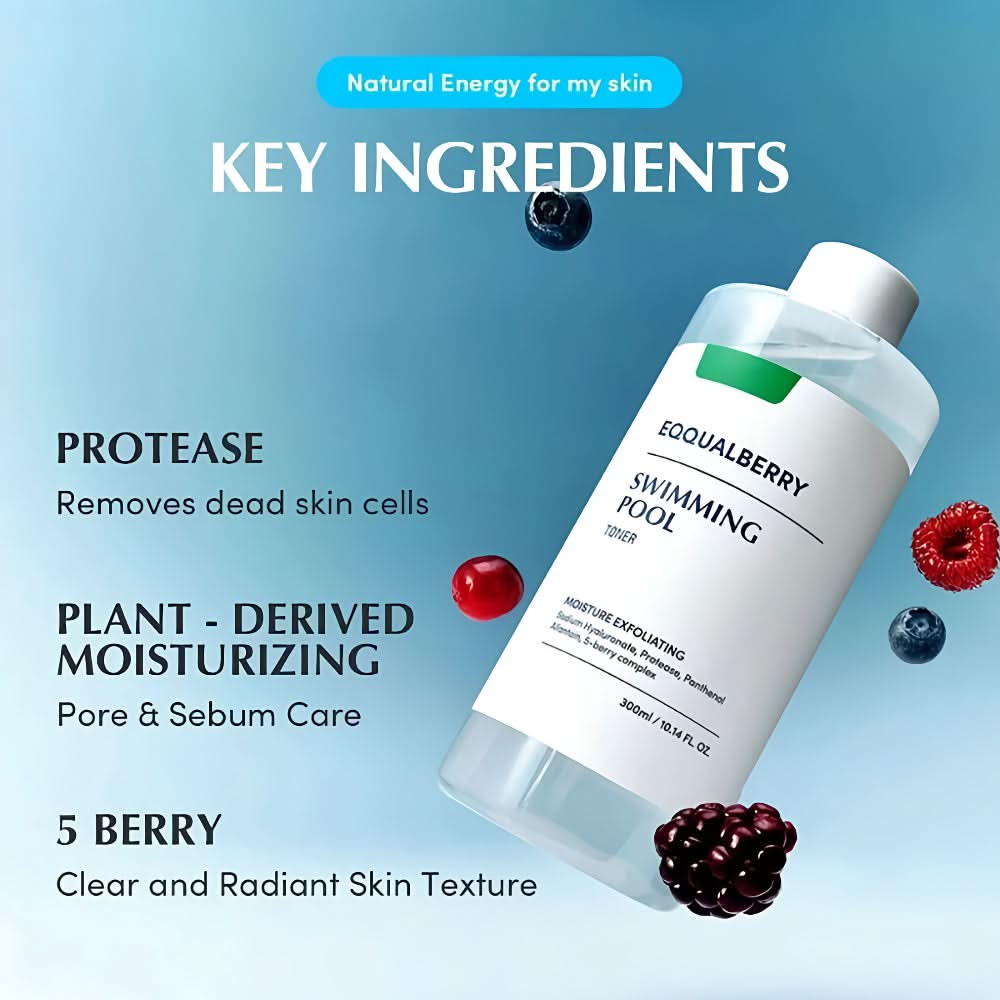 EQQUALBERRY - Swimming Pool Toner 155ml