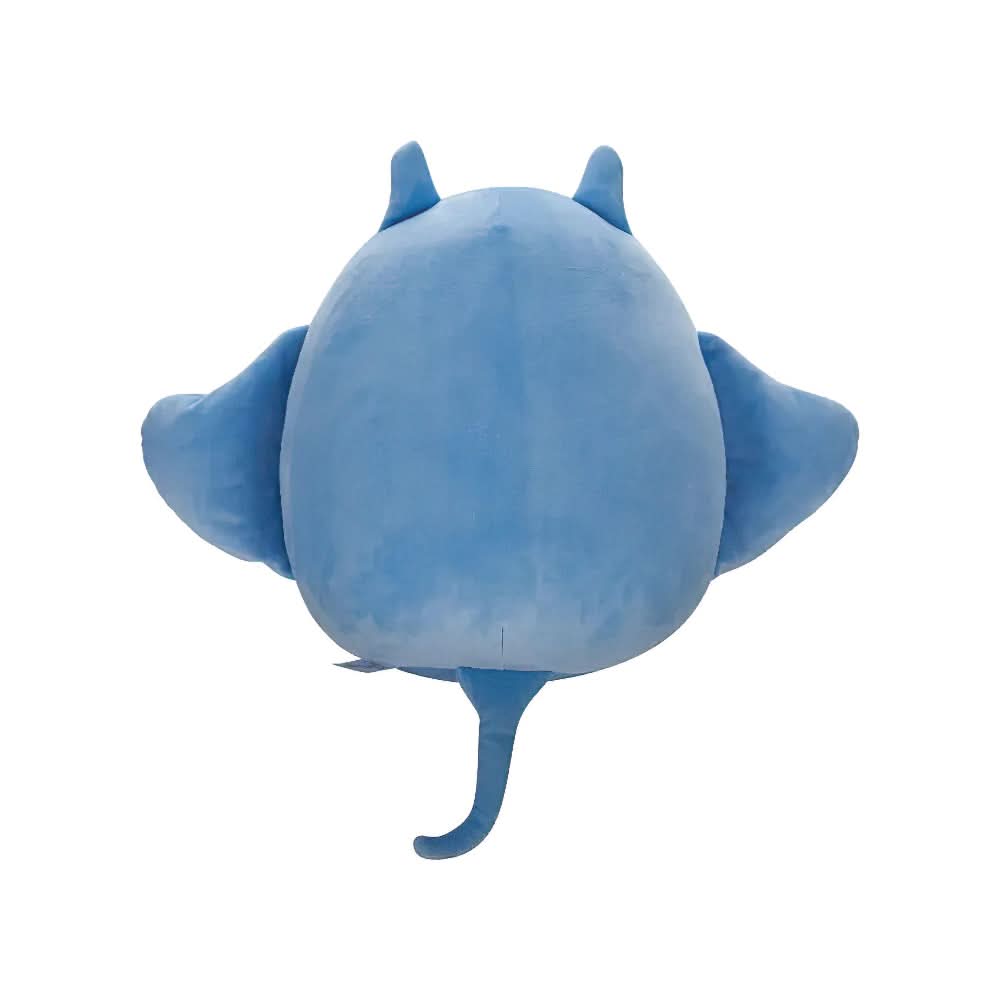 SQUISH Mallows Lux Manta Ray Plush Toy Blue 12 Inch