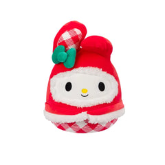 SQUISH Mallows My Melody Gingham Plush Toy Red 10 Inch