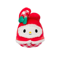 SQUISH Mallows My Melody Gingham Plush Toy Red 10 Inch