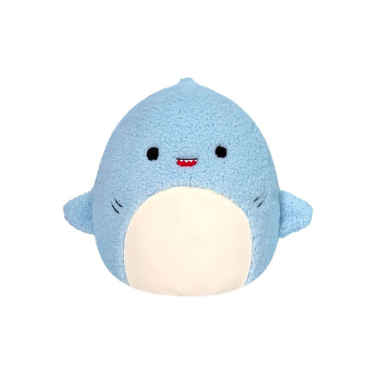 SQUISH Mallows Fuzzamallow Davie Shark Plush Toy Blue 12 Inch
