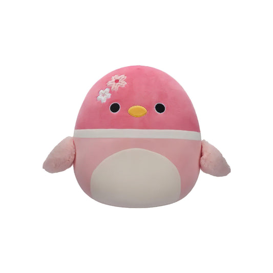 SQUISH Mallows Sonja Mallard Duck With Sakura Flowers Plush Toy Pink 12 Inch