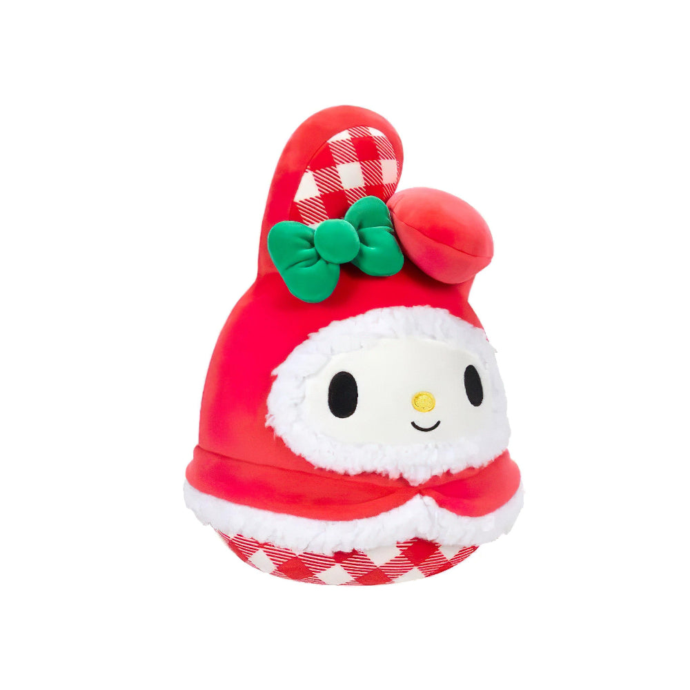 SQUISH Mallows My Melody Gingham Plush Toy Red 10 Inch