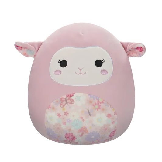 SQUISH Mallows Lala Lamb Medium Plush Toy Pink 12 Inch
