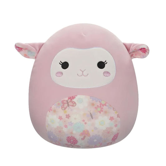 SQUISH Mallows Lala Lamb Medium Plush Toy Pink 12 Inch