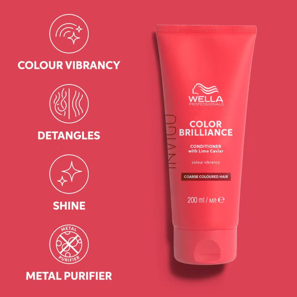 Wella Professionals Invigo Color Brilliance Vibrant Color Conditioner for Coarse Hair 200ml