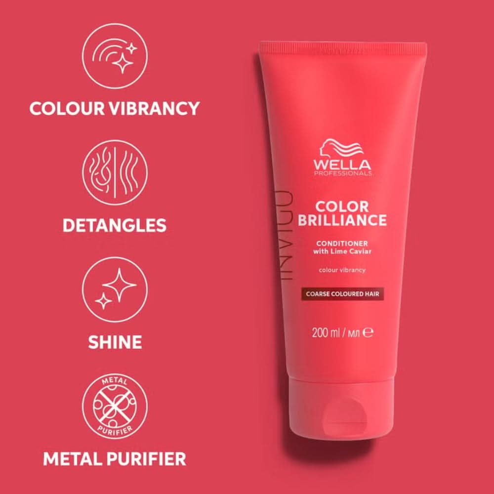Wella Professionals Invigo Color Brilliance Vibrant Color Conditioner for Coarse Hair 200ml