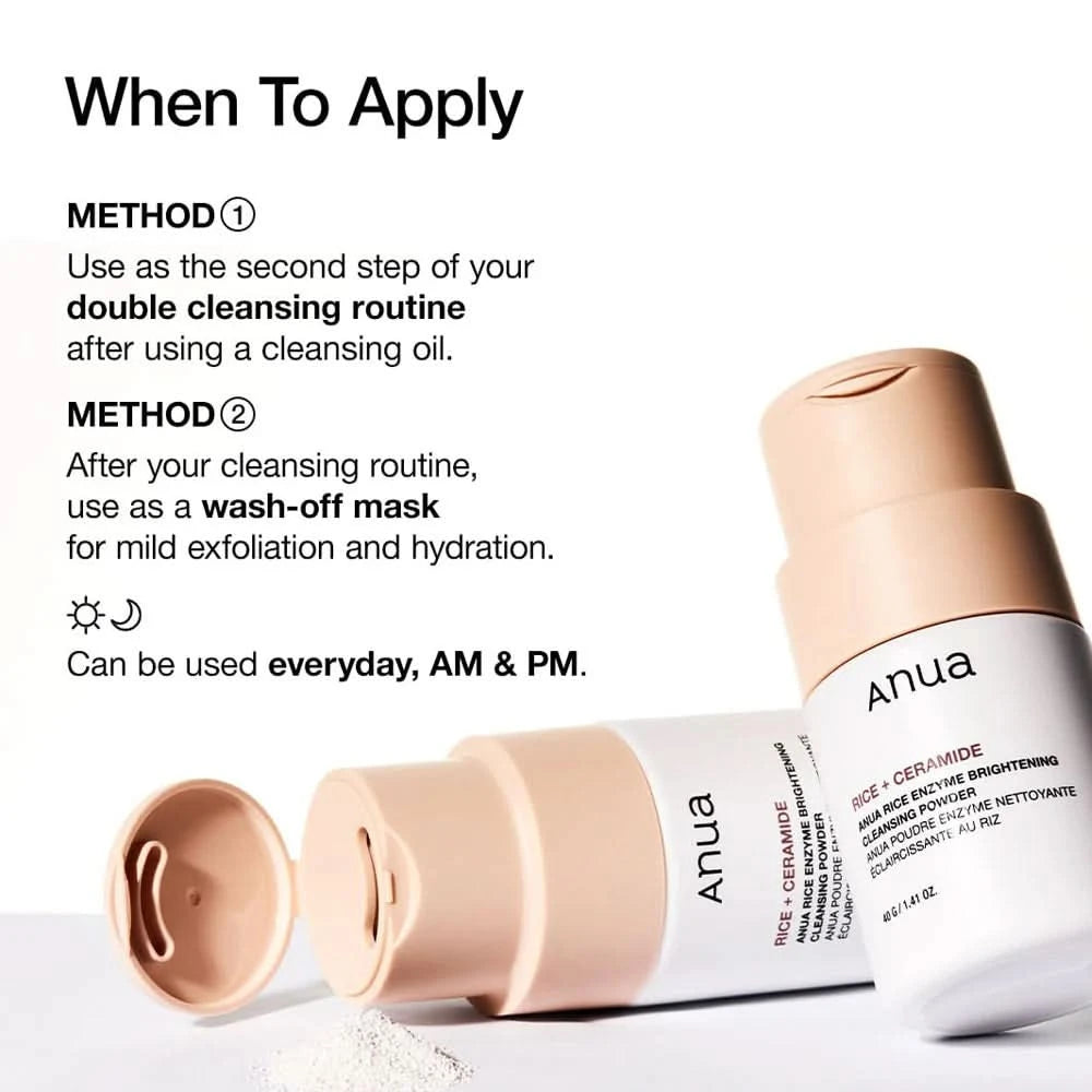 Anua - Rice Enzyme Brightening Cleansing Powder 40g