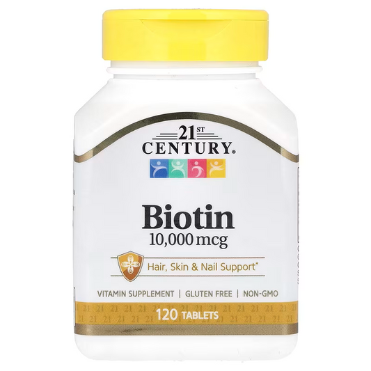 21st Century, Biotin, 10,000 mcg Tablets
