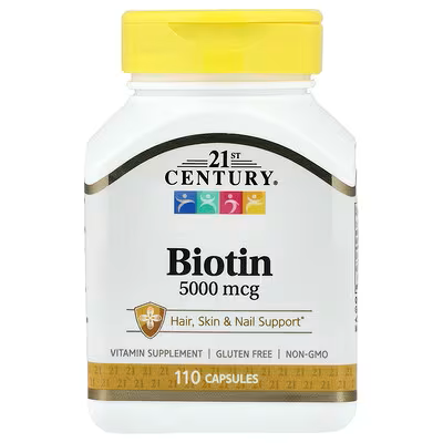 21st Century, Biotin, 5,000 mcg, 110 Capsules