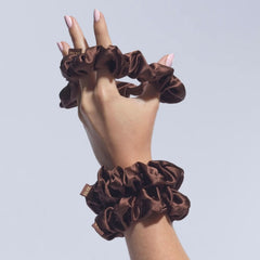 SILKE London Hair Scrunchies - Brown