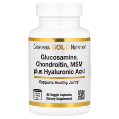 California Gold Nutrition, Glucosamine, Chondroitin, MSM plus Hyaluronic Acid, Veggie Capsules