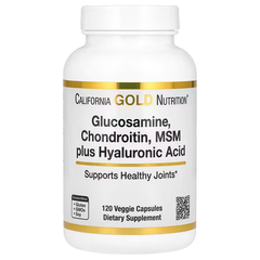 California Gold Nutrition, Glucosamine, Chondroitin, MSM plus Hyaluronic Acid, Veggie Capsules