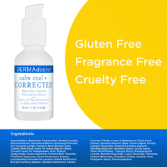 DERMAdoctor Calm Cool & Corrected Bakuchiol Retinol Alternative Serum for Sensitive, Dry, and Rosacea-Prone Skin 30ml