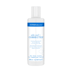DERMAdoctor Calm Cool & Corrected Gentle Cleansing Oil & Makeup Remover for Dry, Sensitive & Eczema-Prone Skin 200ml