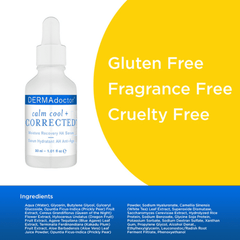 DERMAdoctor Calm Cool & Corrected Hyaluronic Acid Serum for Red, Irritated, and Eczema-Prone Skin 30ml