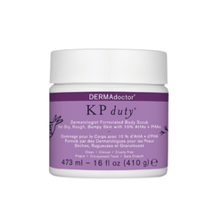 DERMAdoctor KP Duty Exfoliating Body Scrub for Dry, Rough Skin & Keratosis Pilaris with 10% AHAs + BHAs 473g