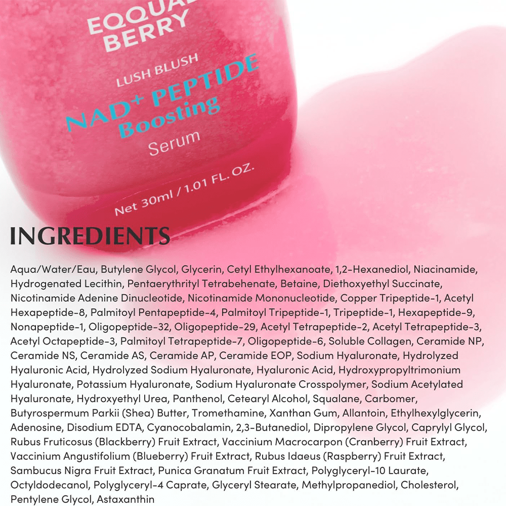Eqqualberry NAD+ Peptide Boosting Smoothie Serumย 30ml