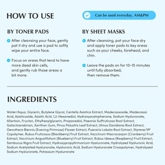 Eqqualberry Vegan Pool Toner Pads - 70 Sheets