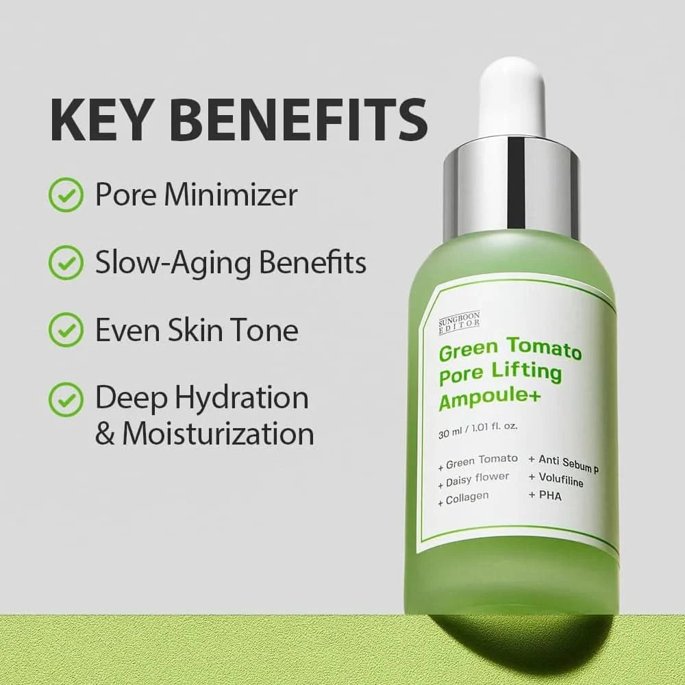 SUNGBOON EDITOR - Green Tomato Pore Lifting Ampoule+ Jumbo