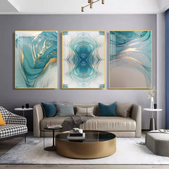 Abstract Wall Painting - Modern - 40x60 cm - Set of 3