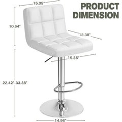 Ultimate C8541 Bar Stool - White