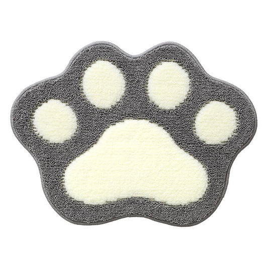 Paw Shaped Bathroom Rug Non-Slip Bath Mat (45 x 60cm)