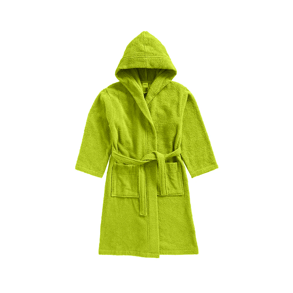 BYFT Daffodil 10 Year Kids Hooded Bathrobe (120x124 Cm) Terry Cotton - 400 Gsm