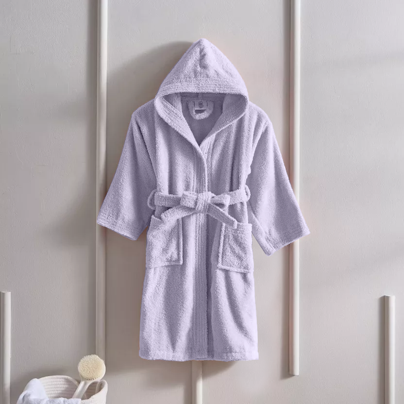 BYFT Daffodil 10 Year Kids Hooded Bathrobe (120x124 Cm) Terry Cotton - 400 Gsm