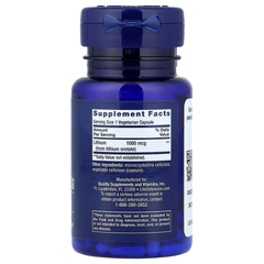 Life Extension, Lithium, 1,000 mcg, 100 Vegetarian Capsules