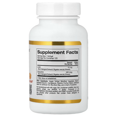 California Gold Nutrition, Lutein with Zeaxanthin from Marigold Extract, 120 Veggie Softgels