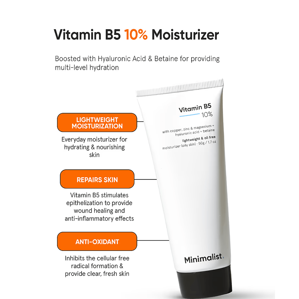 Minimalist 10% Vitamin B5 Gel Face Moisturizer 50 g