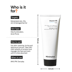 Minimalist 10% Vitamin B5 Gel Face Moisturizer 50 g
