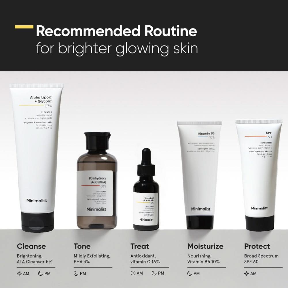 Minimalist 16% Vitamin C Face Serum With Vit E, & Ferulic Acid 20ml