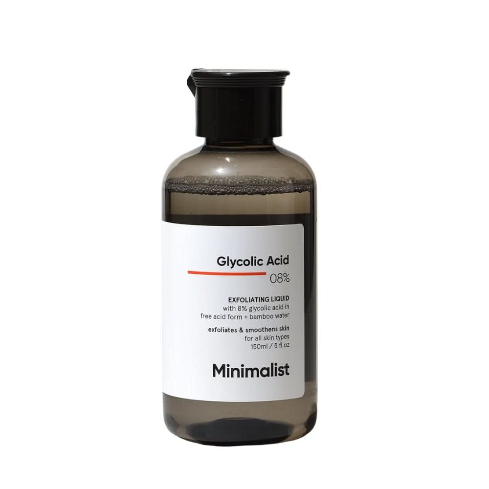 Minimalist 8% Glycolic Acid Exfoliating Toner With Bamboo Water 150 ml