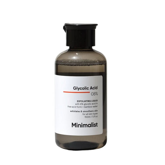 Minimalist 8% Glycolic Acid Exfoliating Toner With Bamboo Water 150 ml