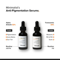Minimalist Alpha Arbutin 2% Face Serum with Hyaluronic Acid 30ml