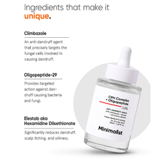 Minimalist Anti-Dandruff Hair Serum with CPH Complex & Oligopeptide 0.8% 50ml