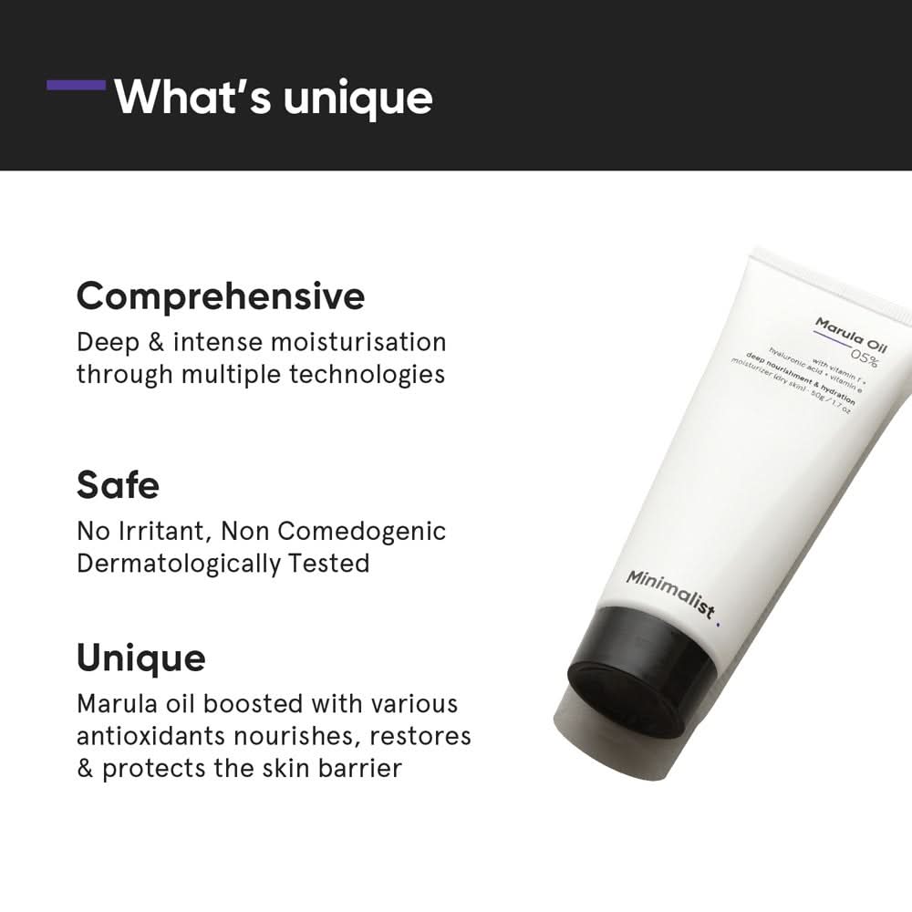 Minimalist Marula Oil 5% Face Moisturizer 50g
