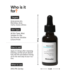 Minimalist Niacinamide 5% Face Serum with Vit B3 30ml