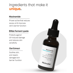 Minimalist Niacinamide 5% Face Serum with Vit B3 30ml