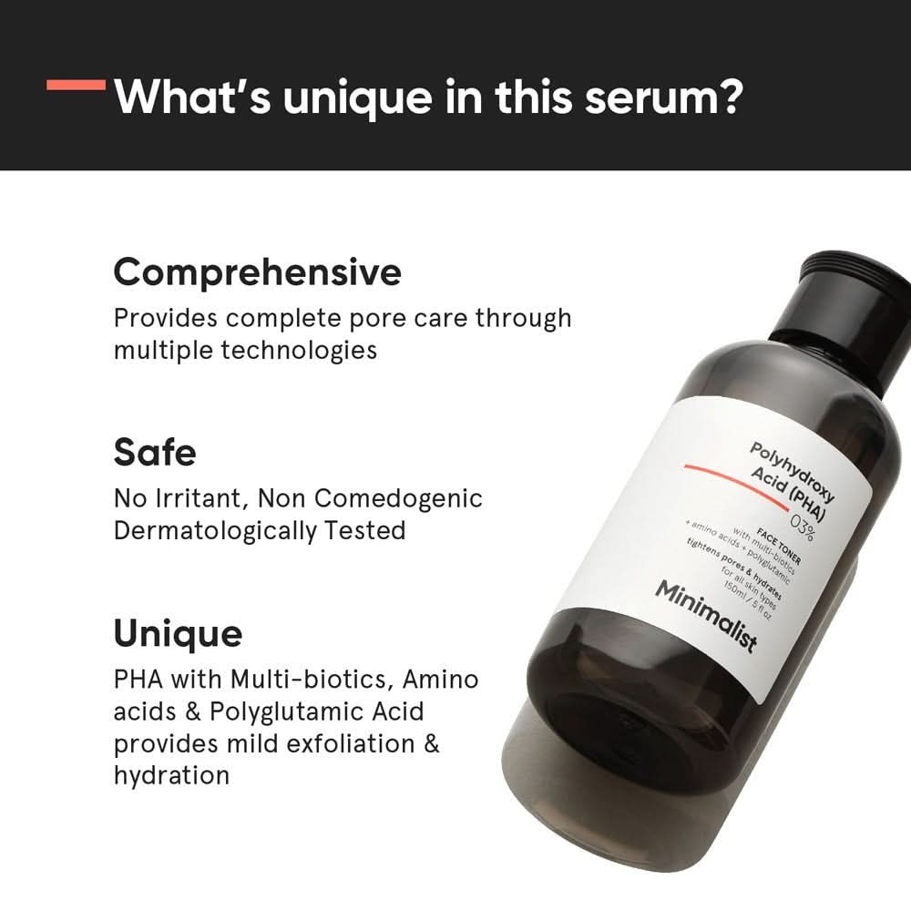 Minimalist PHA 3% Alcohol Free Hydrating Face Toner 150 ml