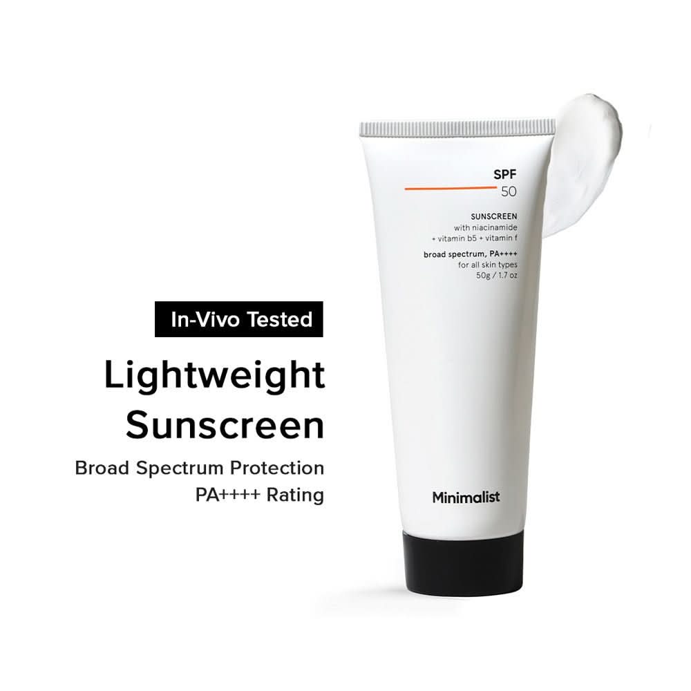Minimalist Sunscreen SPF 50 PA++++ with Niacinamide 50g