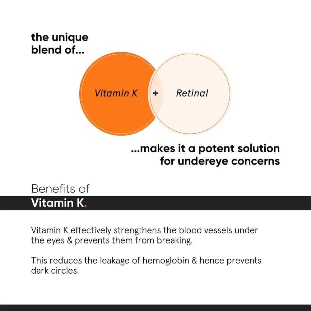 Minimalist Vitamin K + Retinal 01% Under Eye Cream 14 gm