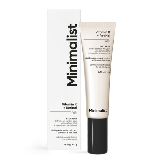 Minimalist Vitamin K + Retinal 01% Under Eye Cream 14 gm