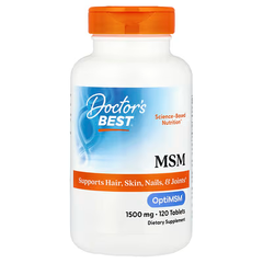 دكتورز بيست، MSM مع OptiMSM®، 1500 ملغ، 120 قرصًا